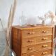 Vintage rattan chest of drawers circa 70s