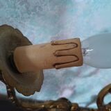 Lustre bronze 3 lampes