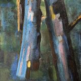 HST 1956 painting "The Forest" Guy Feinstein (1929-2008) Narrative figuration