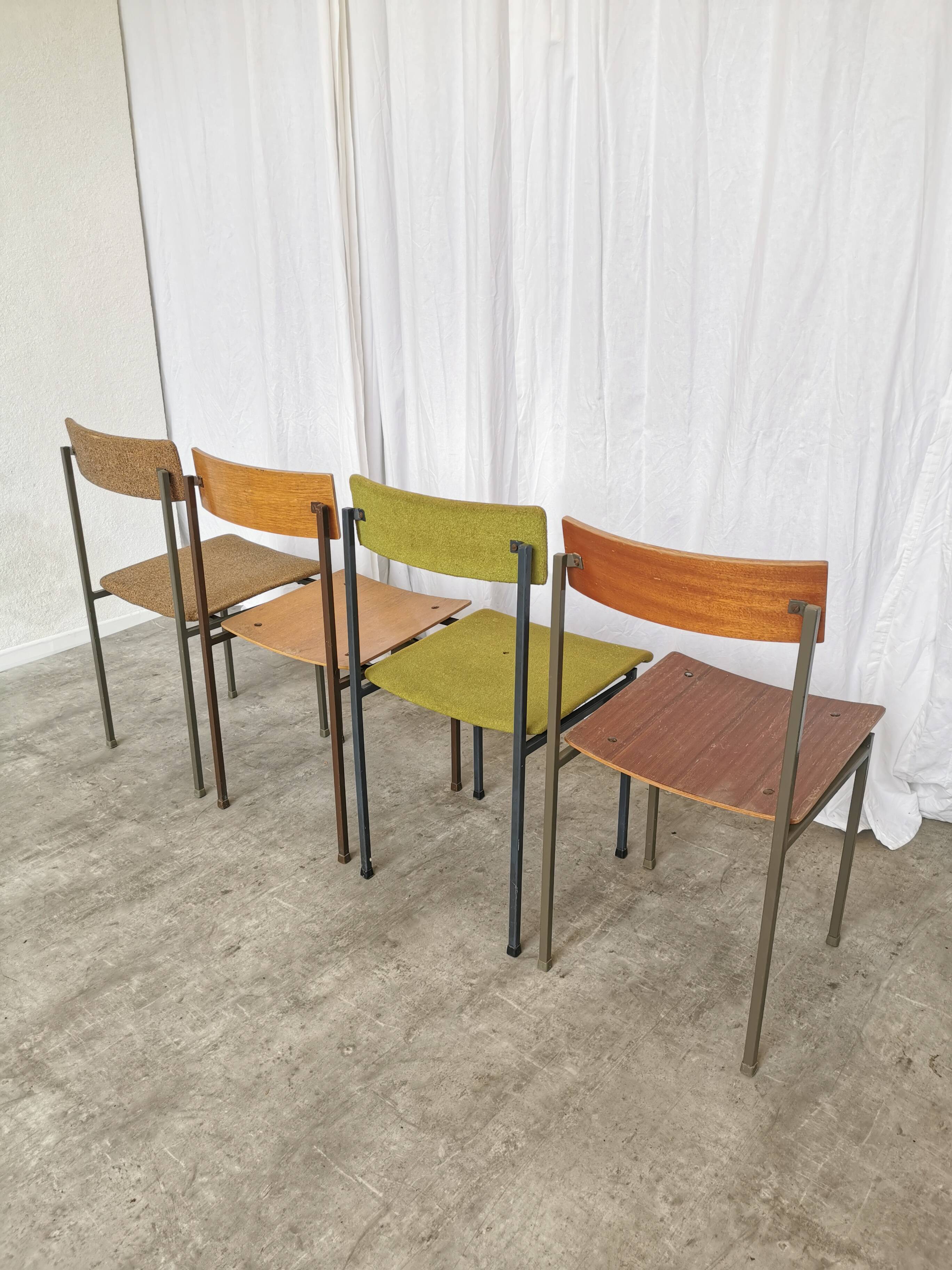 Chaises de salle à manger industrielles vintage - Stol Kamnik années 1970 - Lot de 4 - Mix & Mat