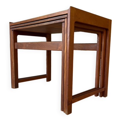 Tables gigognes danoises en teck de java 1960