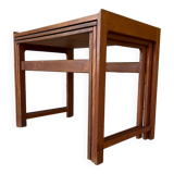 Danish teak nesting tables from Java, 1960s