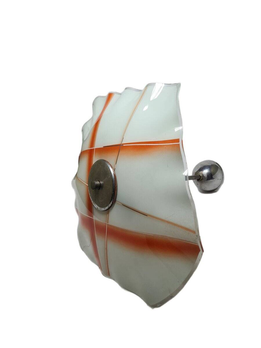 Vintage pendant light in glass, Poland, 1970s