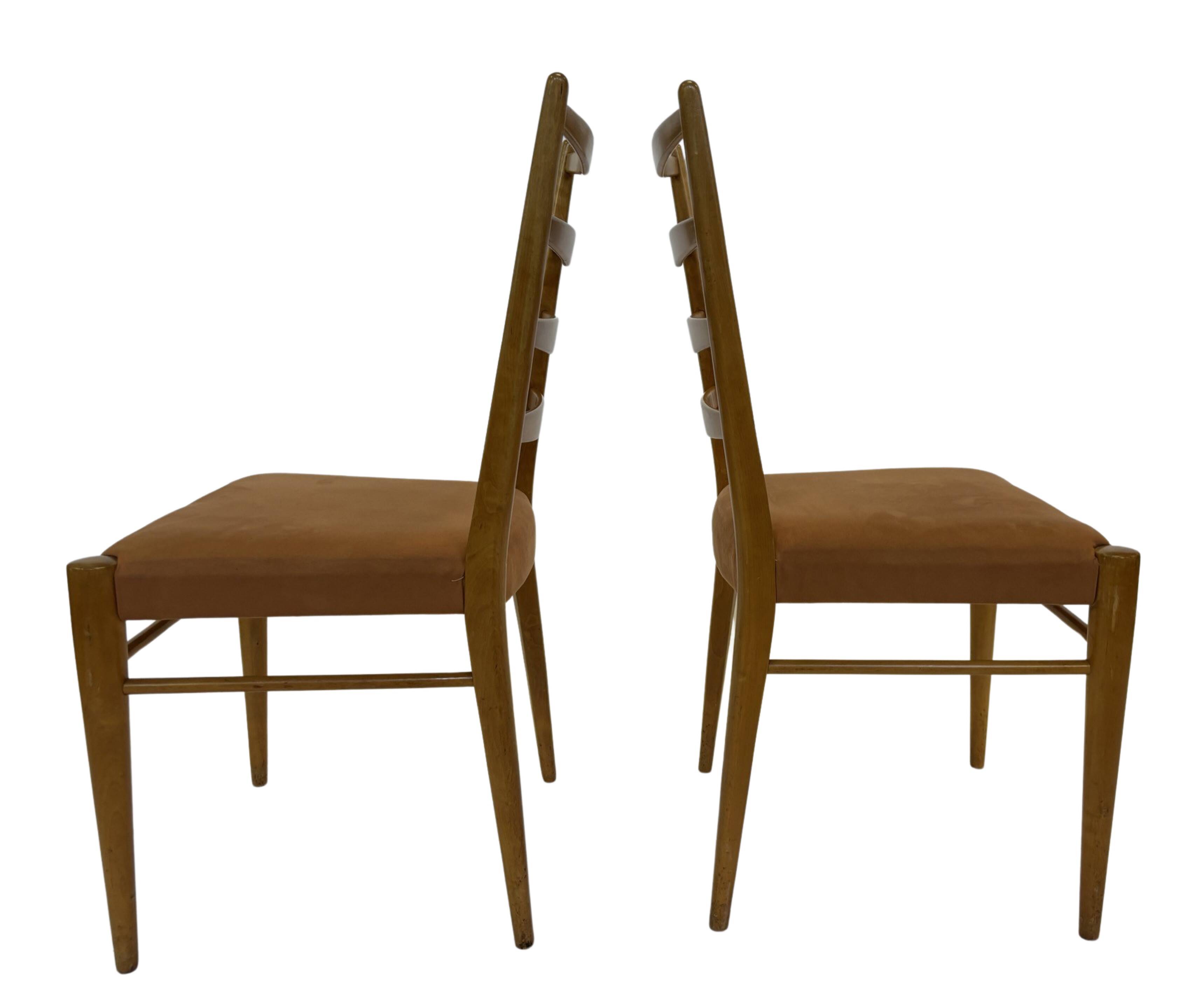 Set of 4 vintage chairs Cees Braakman Pastoe ST09 50's
