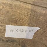 Farmhouse coffee table in solid oak with drawer — rustic style / ca