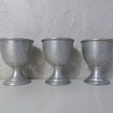 3 anciens coquetiers en alu