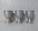 3 anciens coquetiers en alu