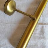 Pair of brushed brass sconces, 1970