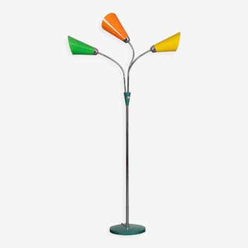 Lampadaire vintage en métal édité par Lidokov, vers 1960