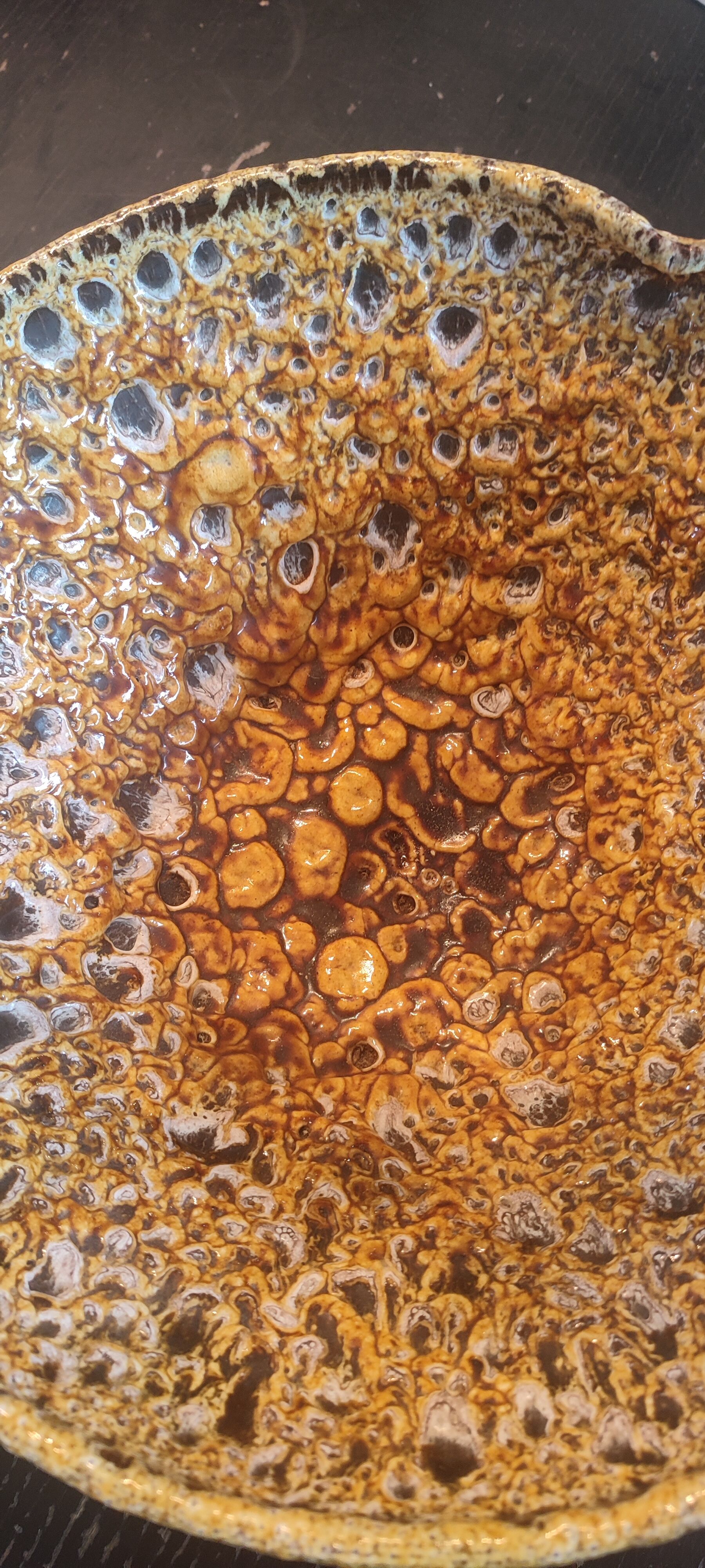 Large Coupe "Fat Lava" Volcanic Character Piece (1960/70)