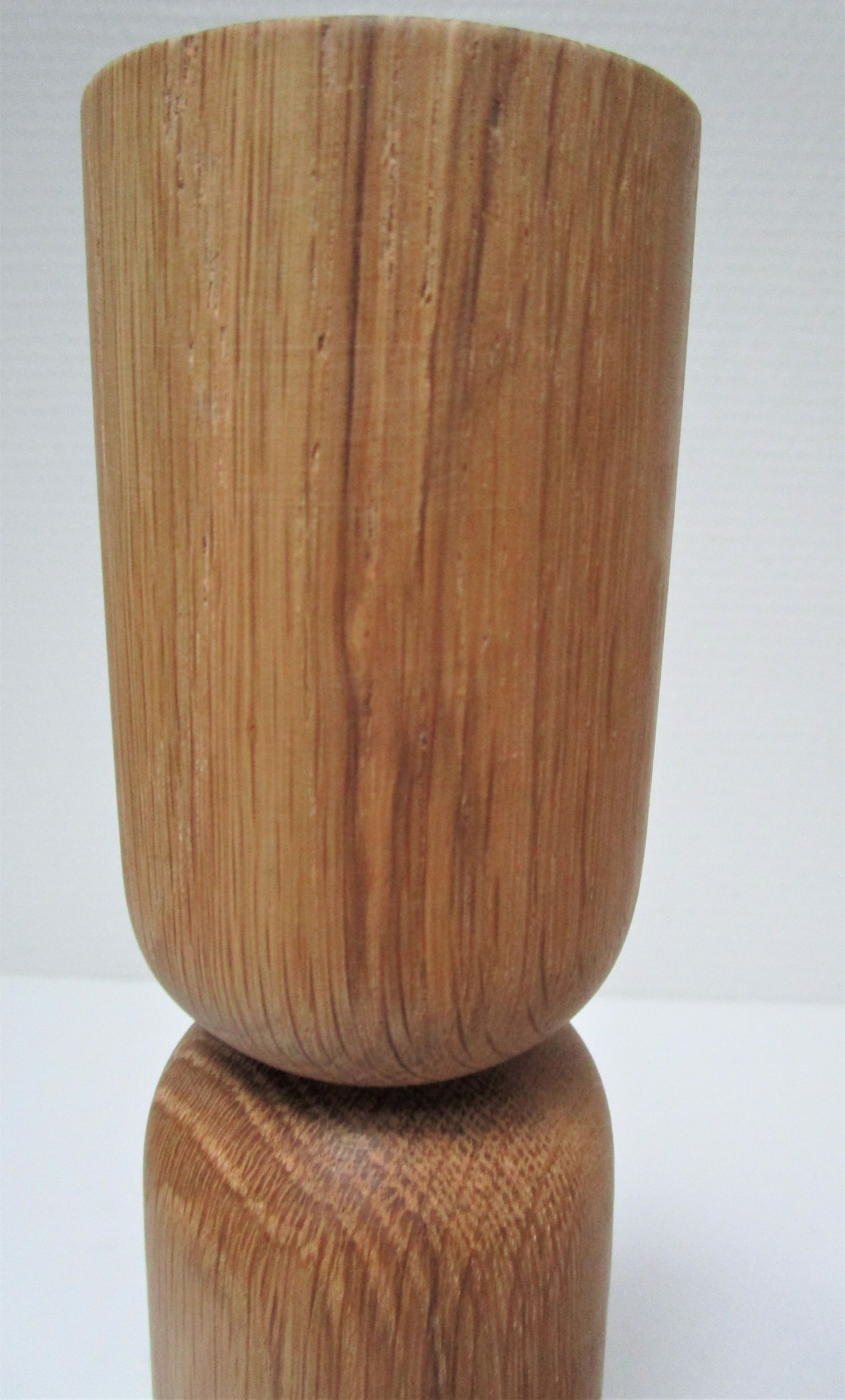Pair of solid wood candlesticks design