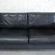 Vintage black leather sofa from Lavalina