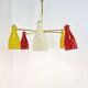 Mid century coloured chandelier, 1950s