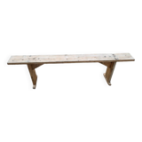Old restored pine bench