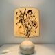 Ceramic ball lamp and dried flower lampshade
