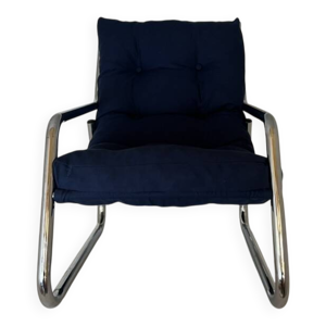 Fauteuil tubulaire chromé
