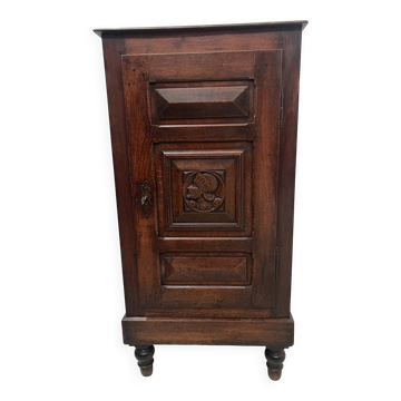 19th century solid oak numismatic cabinet