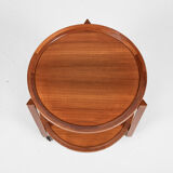 Midcentury danish trolley with 2 serving trays in teak 1960s