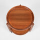 Midcentury danish trolley with 2 serving trays in teak 1960s