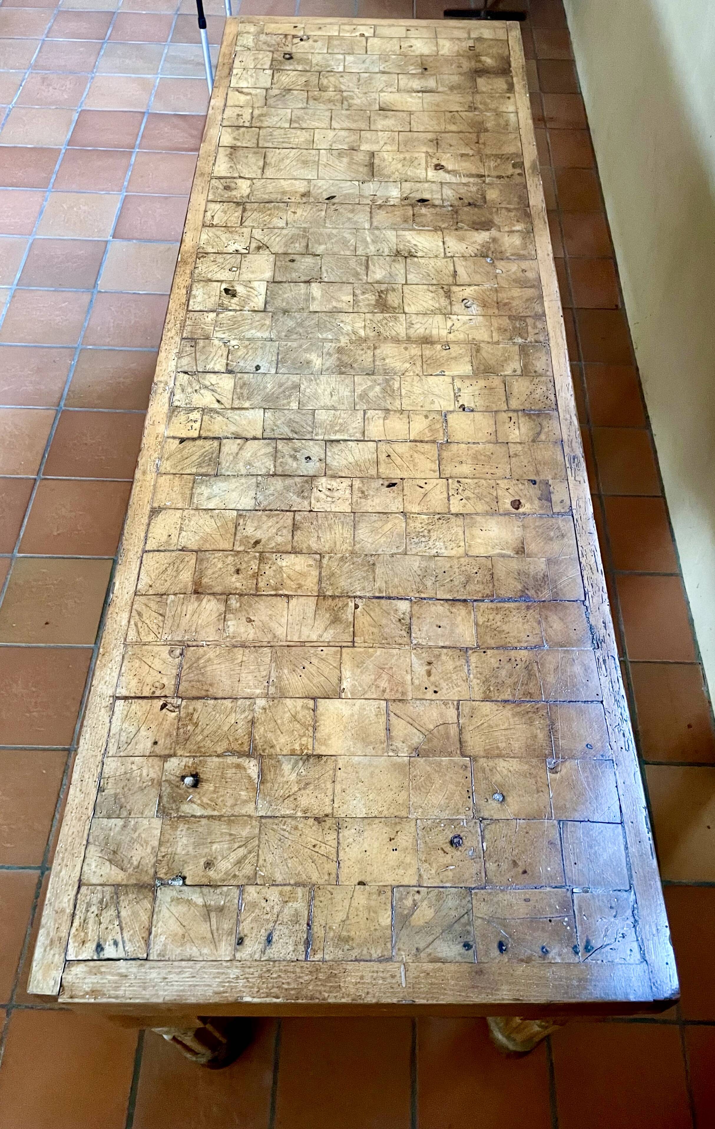 Butcher's block from the 1950s.