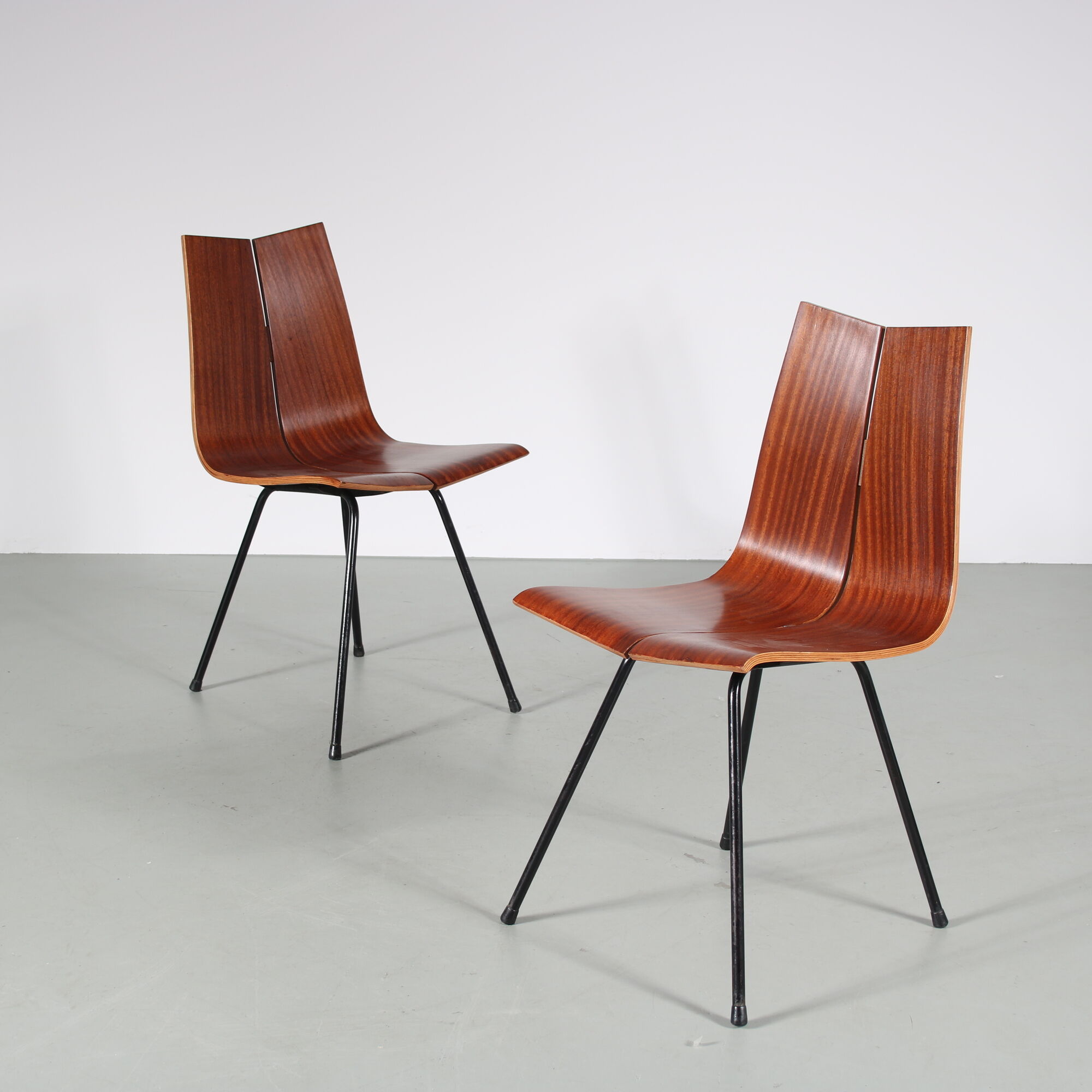 1950s “GA” Chairs by Hans Bellmann for Horgen-Glarus, Switzerland