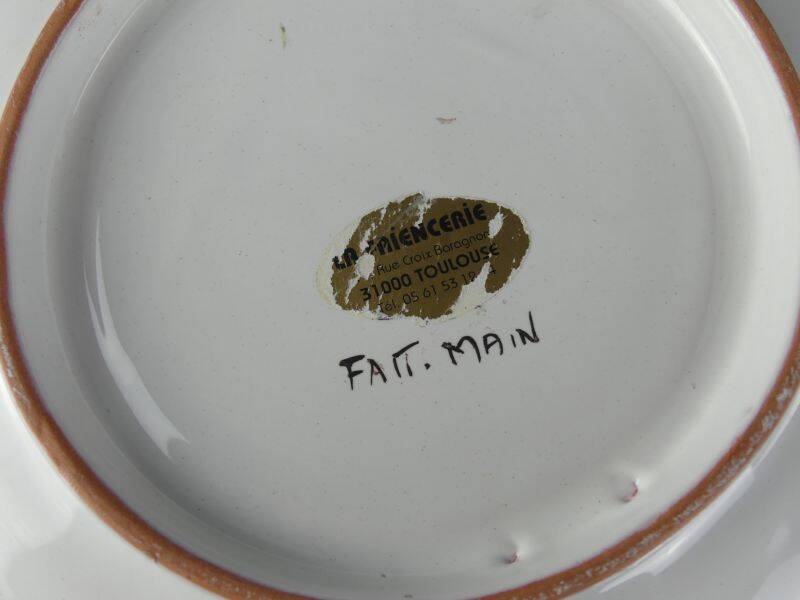 Earthenware plate from Martres Tolosane, 31.5 cm