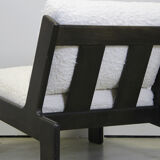 Brutalist oak lounge chair by Esko Pajamies for ASKO, Finland 1970s