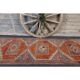 1970s Vintage Turkish Oushak Diamond Wool Runner 90x351