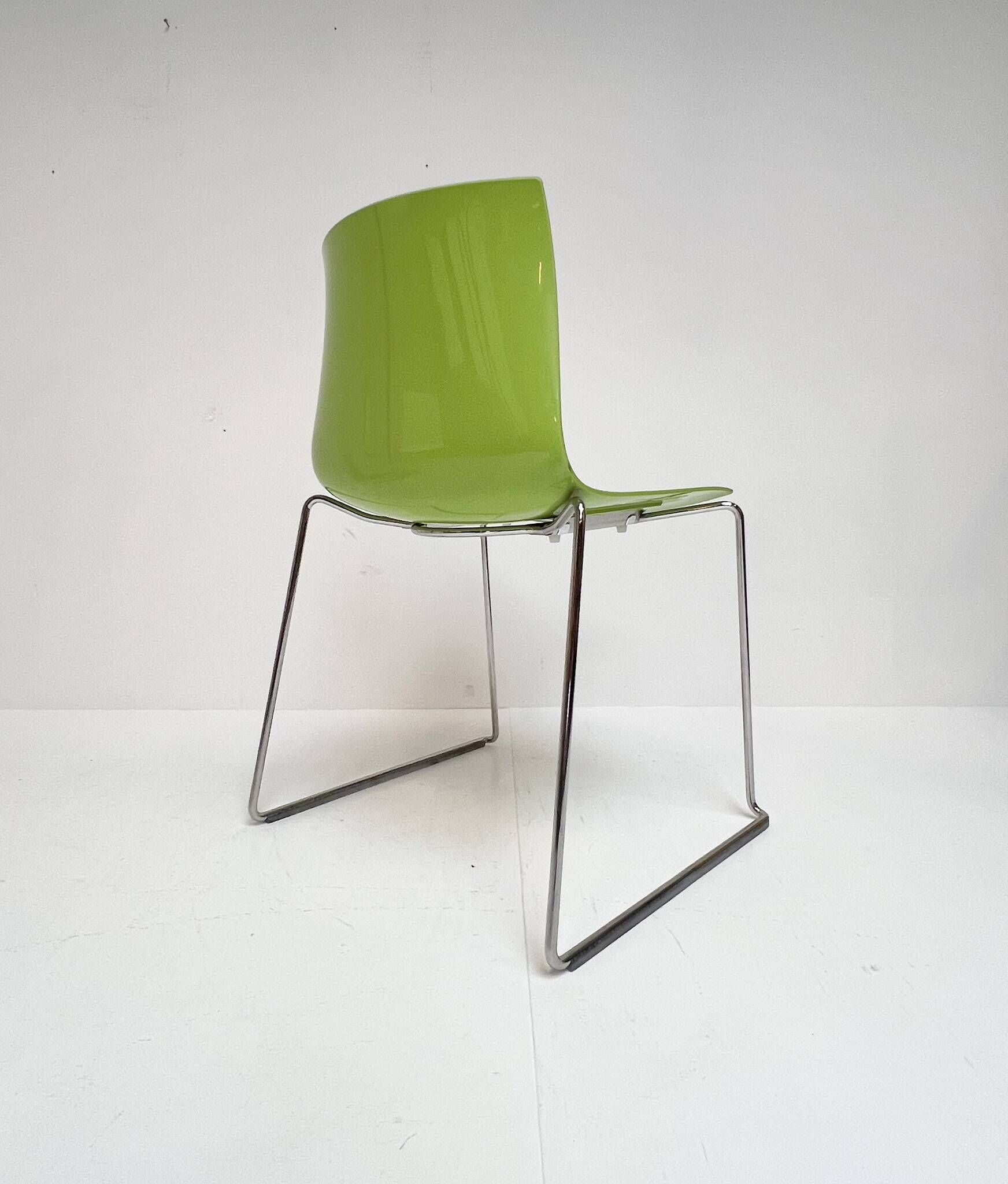 Set of 4 Katifa design chair by Arper, after 2000