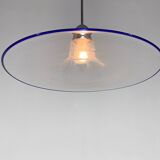 Space Age Italian Bubble Glass & Chrome Pendant Light, 1970's