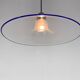 Space Age Italian Bubble Glass & Chrome Pendant Light, 1970's