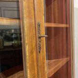 English two-piece mahogany bookcase from the 1950s