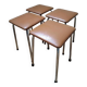 Lot de 4 tabourets vintage années 70