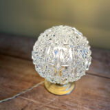Glass "diamonds" globe lamp