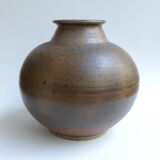 Vase en grès pyrité Daniel Auger, 1980