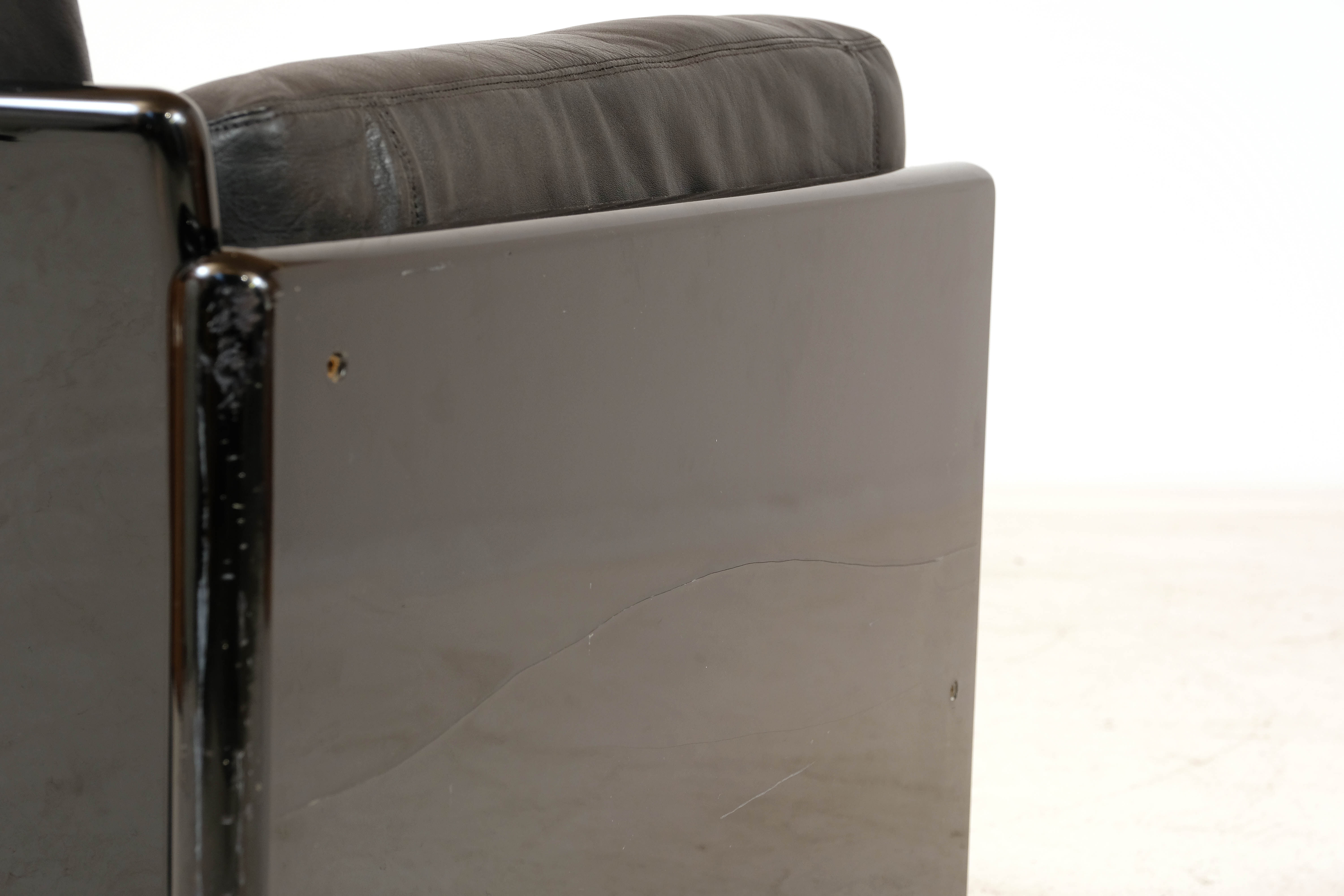 Leather armchair by Dino Gavina for Studio Simon, 1970s