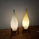 Lampe de table Drevo Humpolec opaline verte type 107/S
