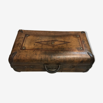 Valise en cuir 1920