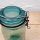 Duo old glass jars