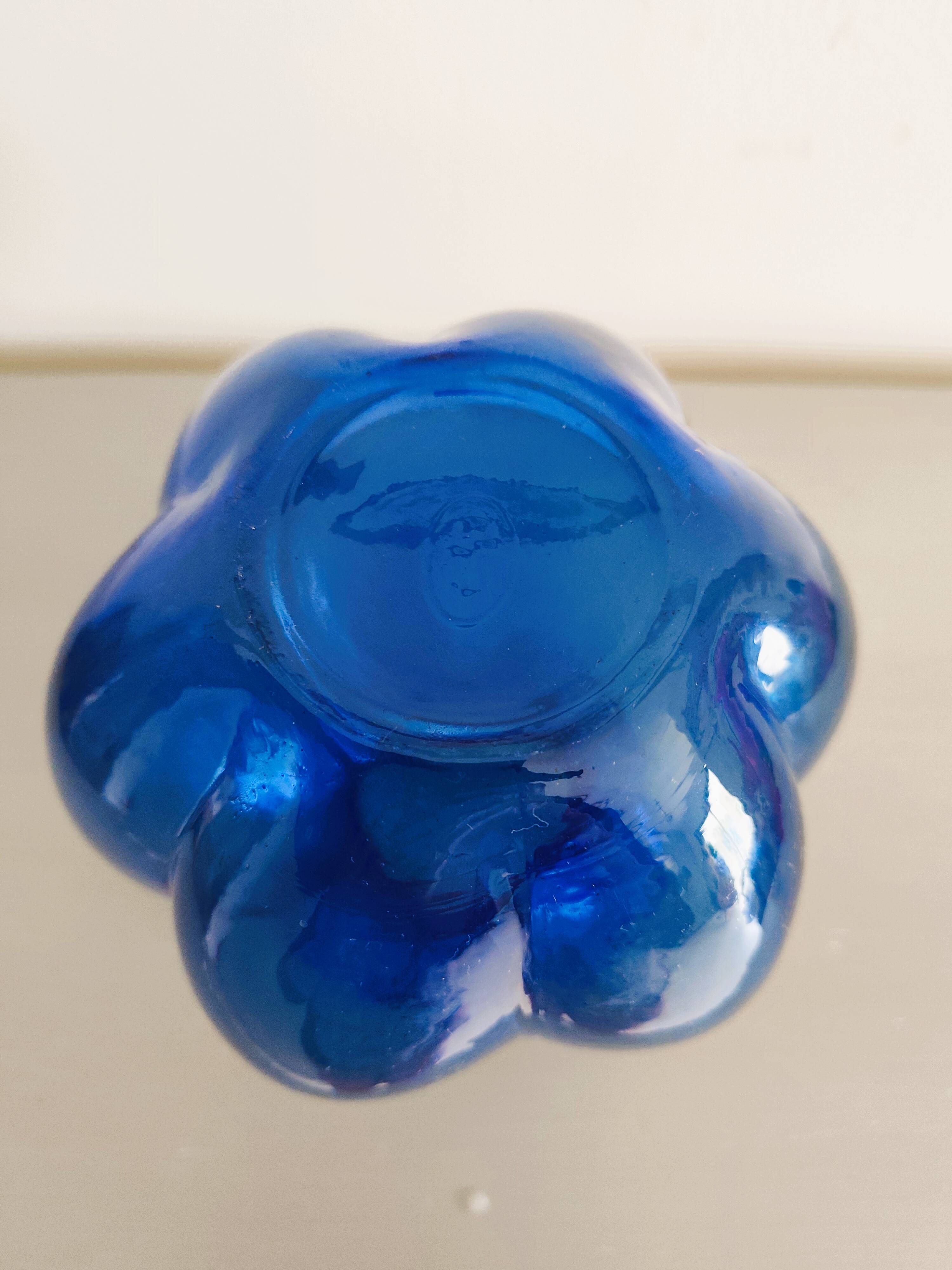 Cobalt blue glass vase