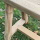 Solid oak farmhouse bench