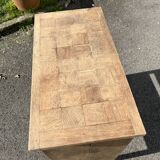 Console - antique solid wood side table with drawer