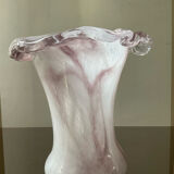 Vase champignon vintage en pâte de verre Murano