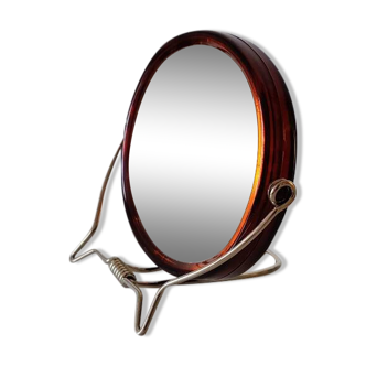 Small adjustable barber mirror