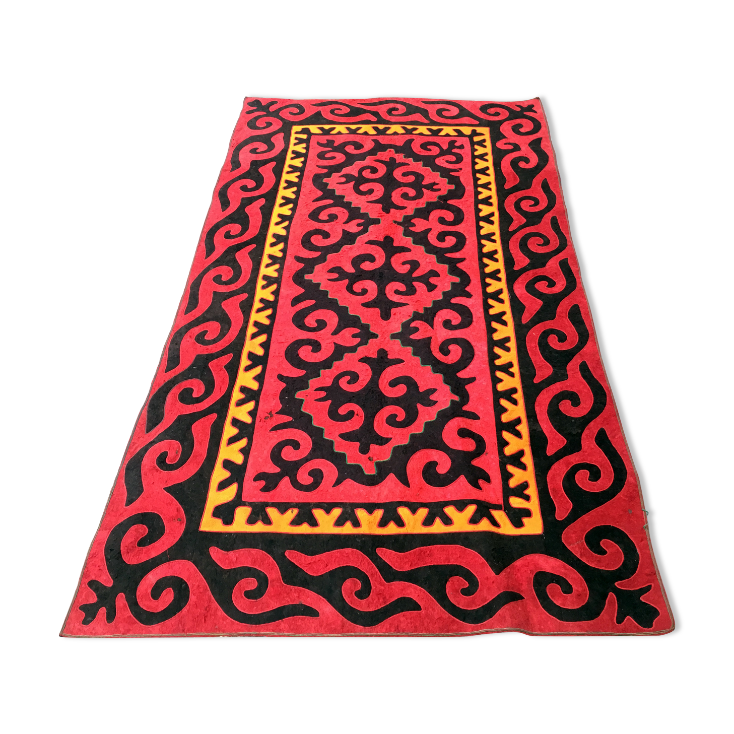 Carpet traditional Shirdak yurt Kyrgyz 270 x 146 cm