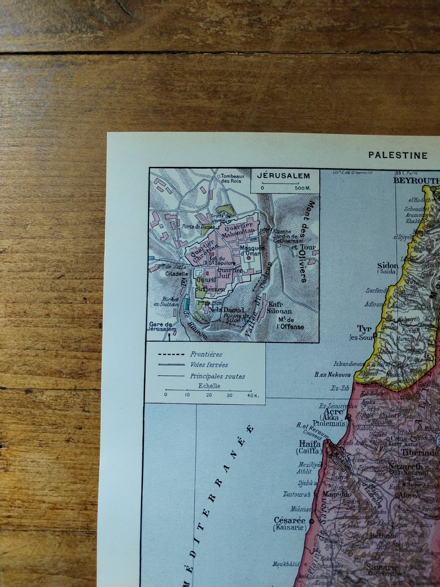Original lithograph on Palestine