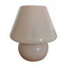 Pink Murano mushroom lamp