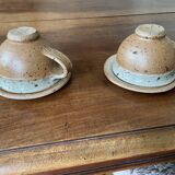 Pyrite sandstone cups by Pierre Digan La Borne