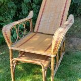Rattan armchair