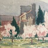 Original watercolor by Ray Perraud, 1933.